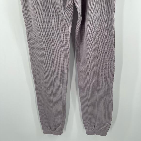 GOOD AMERICAN Thermal Boyfriend Sweatpants Size 0 (US Extra Small) NWT Lilac - Picture 11 of 15